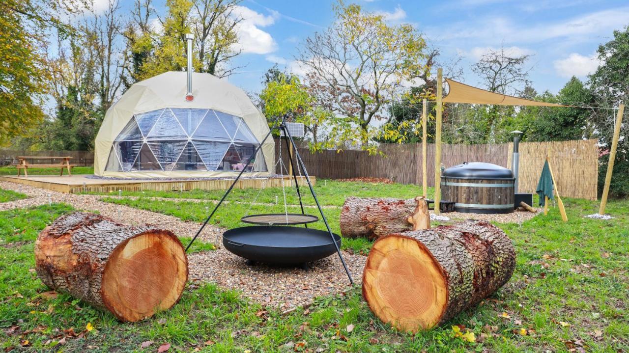 Hotel Luxury Dome With Private Wood-Fired Hot Tub Oxford Exterior foto